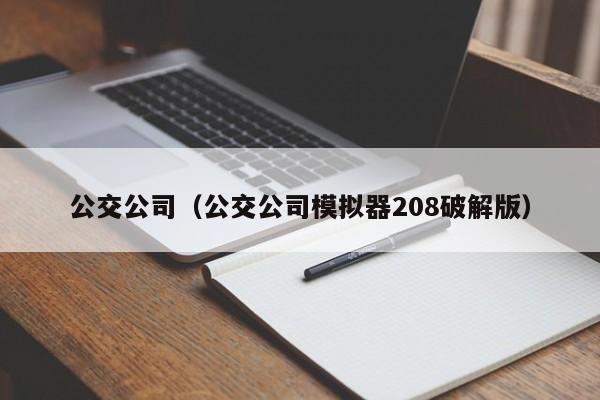 公交公司（公交公司模拟器208破解版）